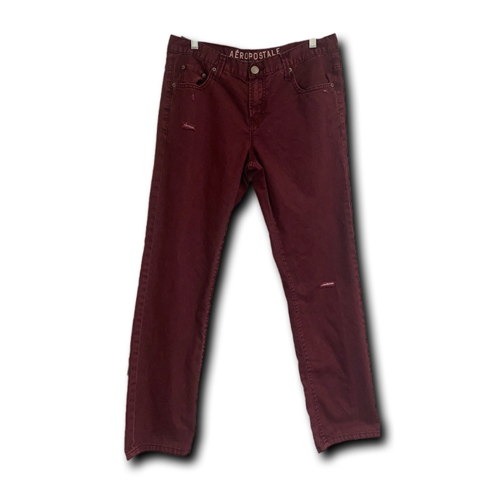 Men’s size 34/32 Slim Straight burgundy Aeropostale pants/Jeans